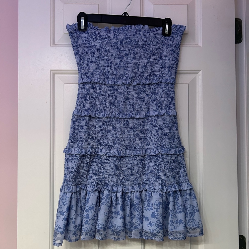 Blue Floral Dress